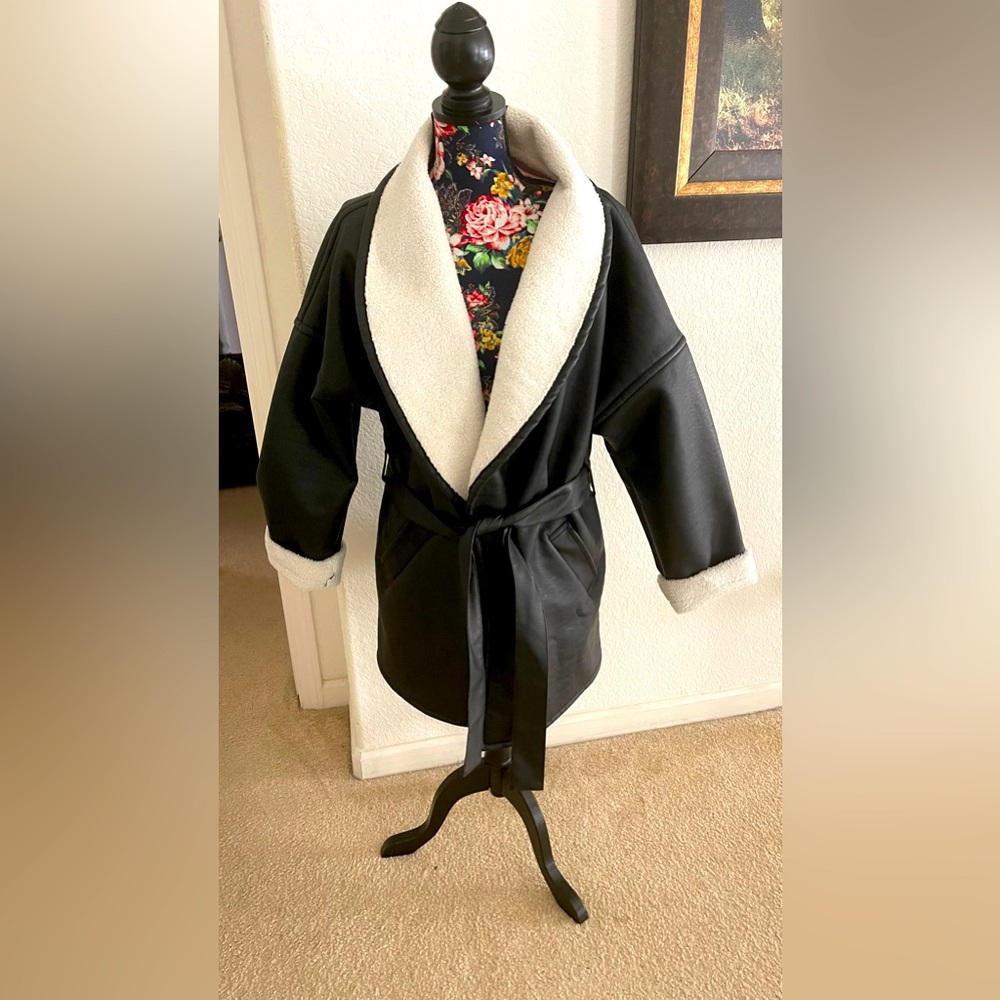 Leather coat